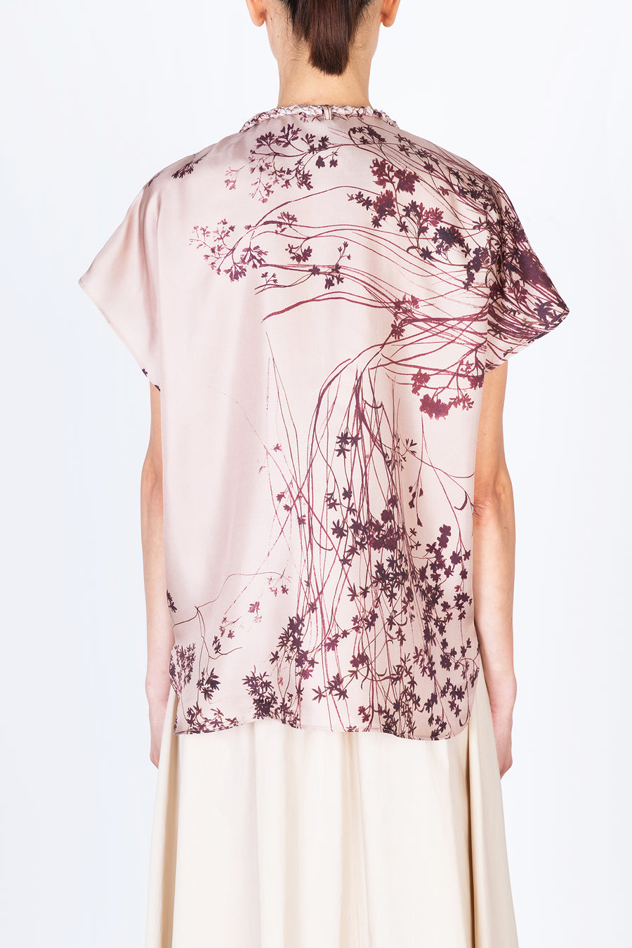 Alysi Blusa Corallo Print Scollo V