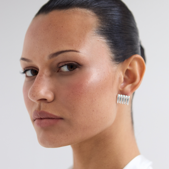 Heaven Mayhem Clemmie Silver Earrings