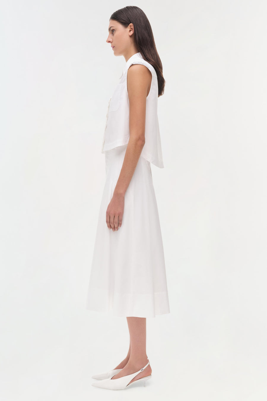 SIMKHAI Winslow Cropped Shirt