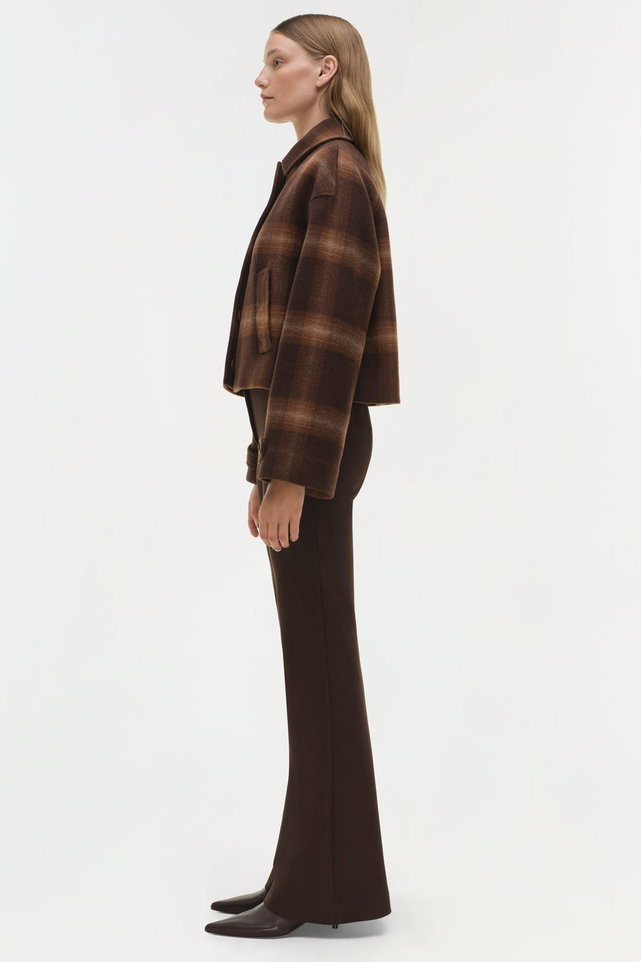 SIMKHAI Colby Plaid Jacket