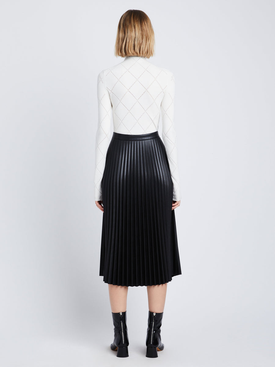 Proenza Schouler White Label Daphne Skirt in Faux Leather