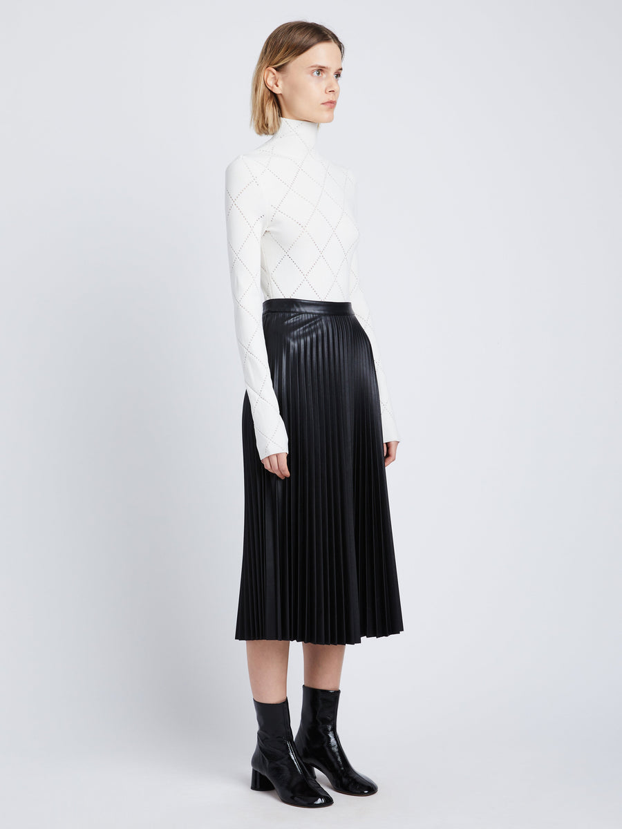 Proenza Schouler White Label Daphne Skirt in Faux Leather