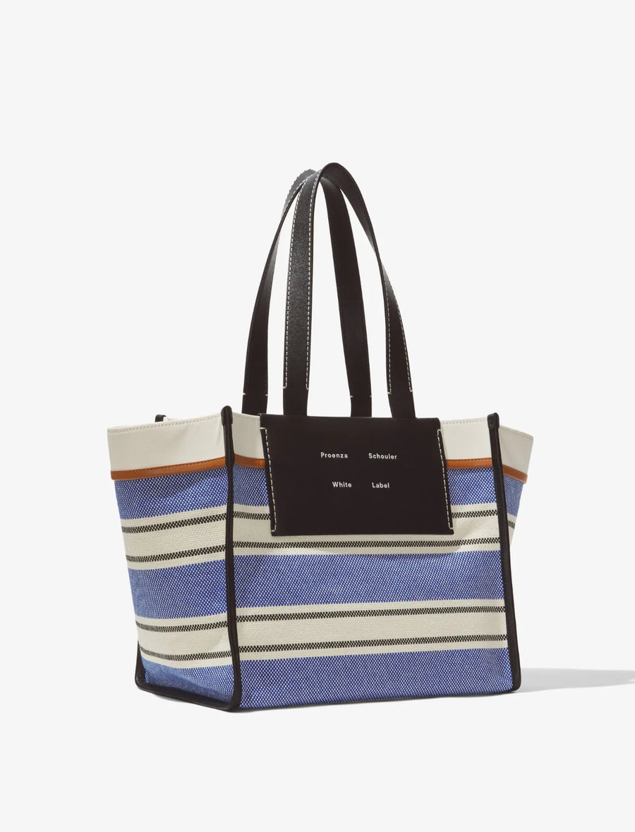 Proenza Schouler White Label Large Morris Stripe Canvas Tote