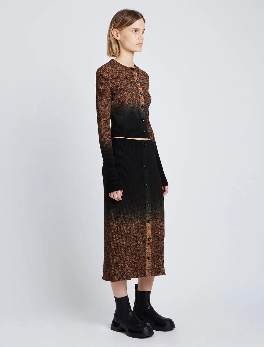 Proenza Schouler White Label Gradient Marl Cardigan