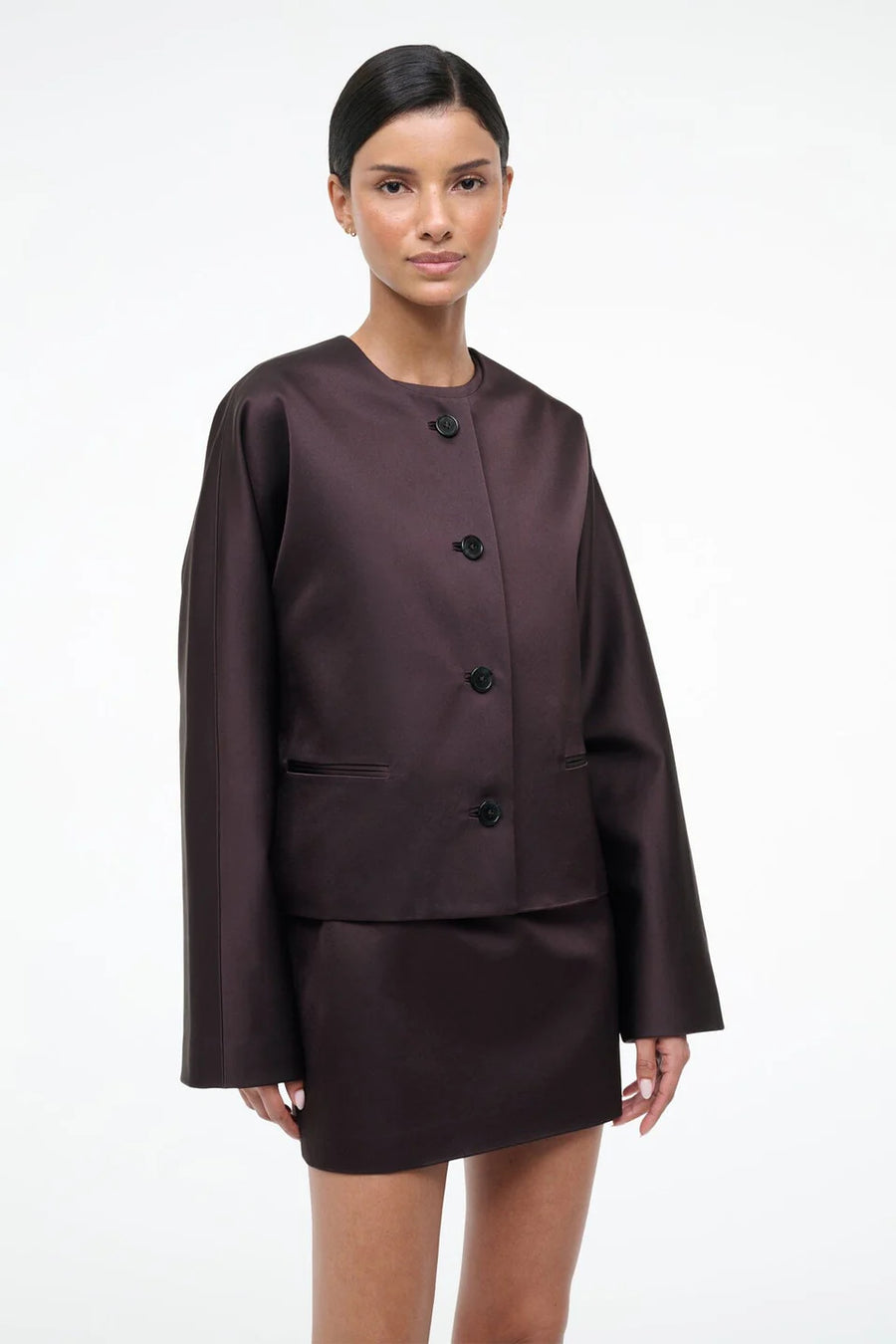 Staud Liz Cropped Coat