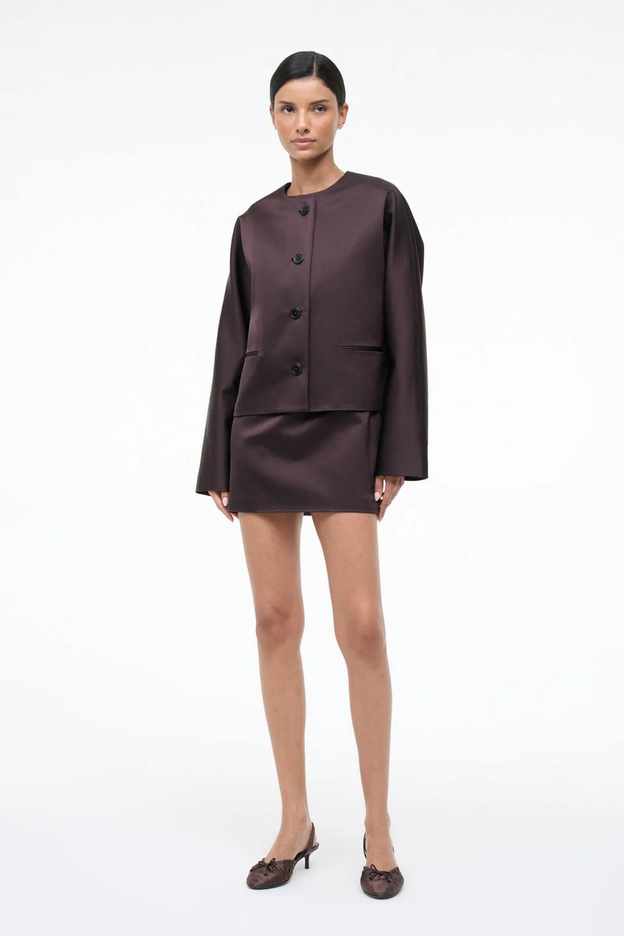 Staud Liz Cropped Coat