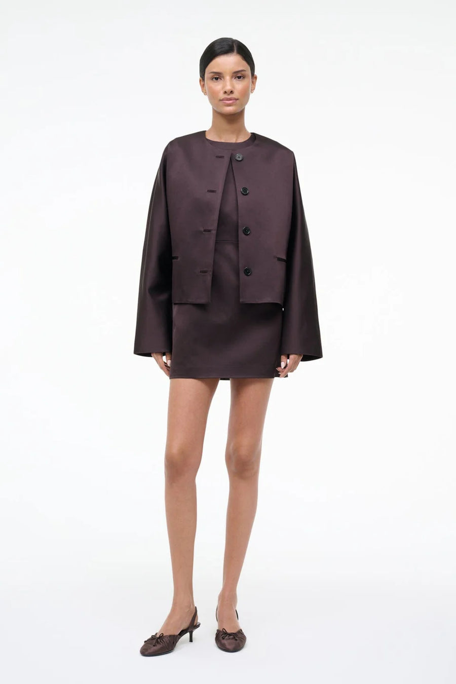 Staud Liz Cropped Coat