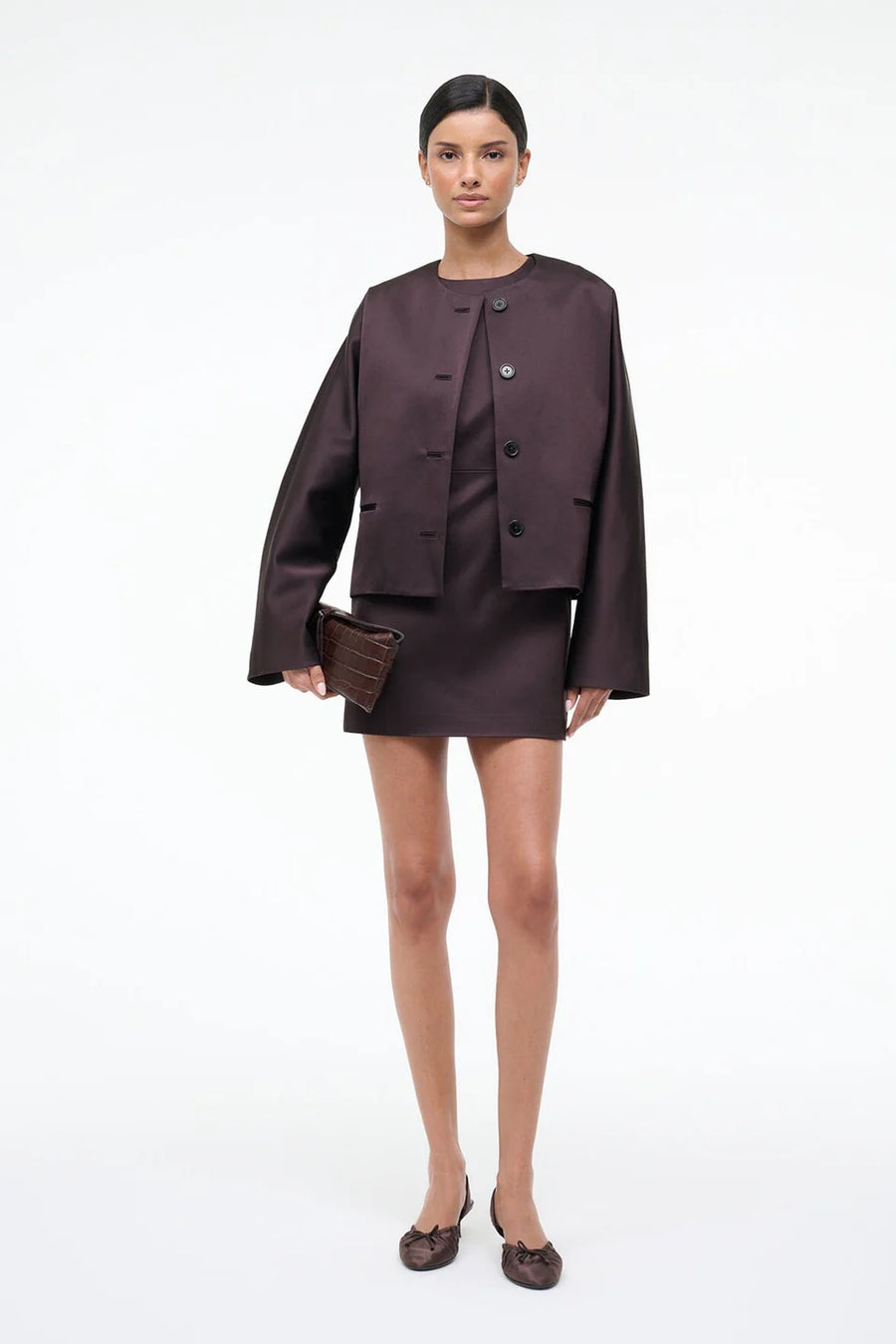 Staud Liz Cropped Coat
