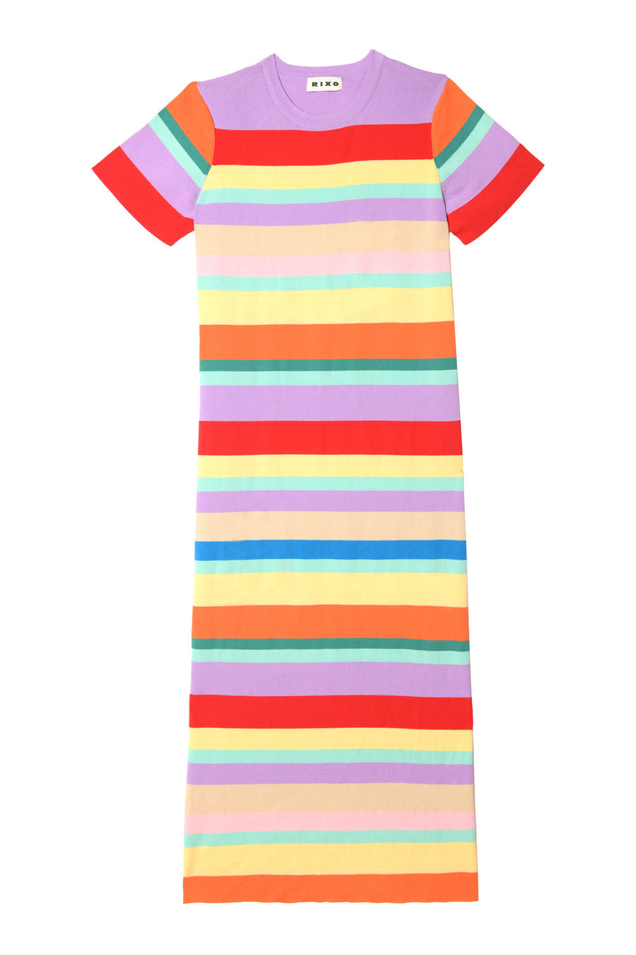 RIXO Duster Dress Capri Stripe Multi