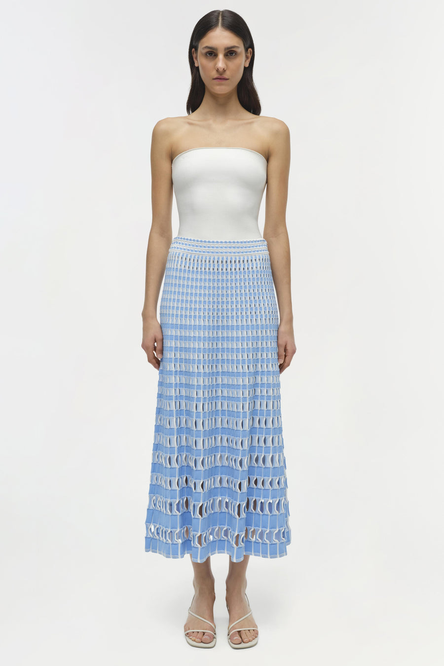 SIMKHAI Larken Knit Midi Skirt