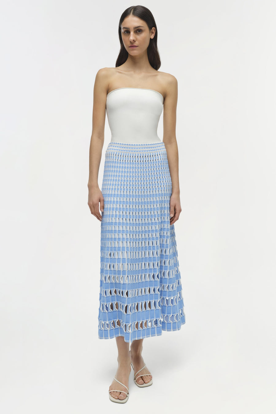 SIMKHAI Larken Knit Midi Skirt