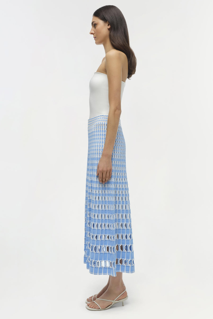 SIMKHAI Larken Knit Midi Skirt