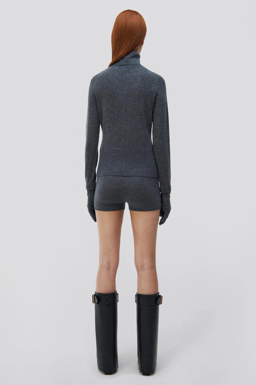 SIMKHAI Dita Cashmere Turtleneck with Gloves