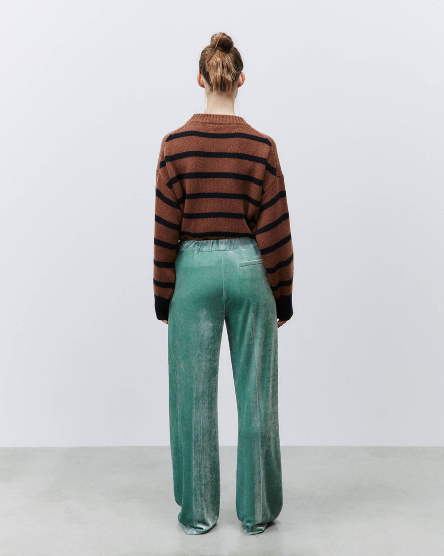 Alysi Velvet Feel Wide Trousers