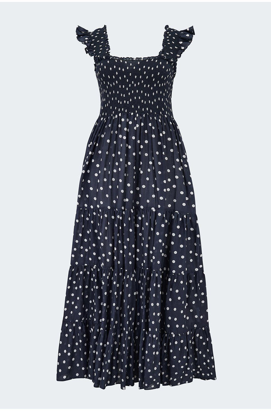 RIXO Kendall Dress Bohemia Spot Deep Navy