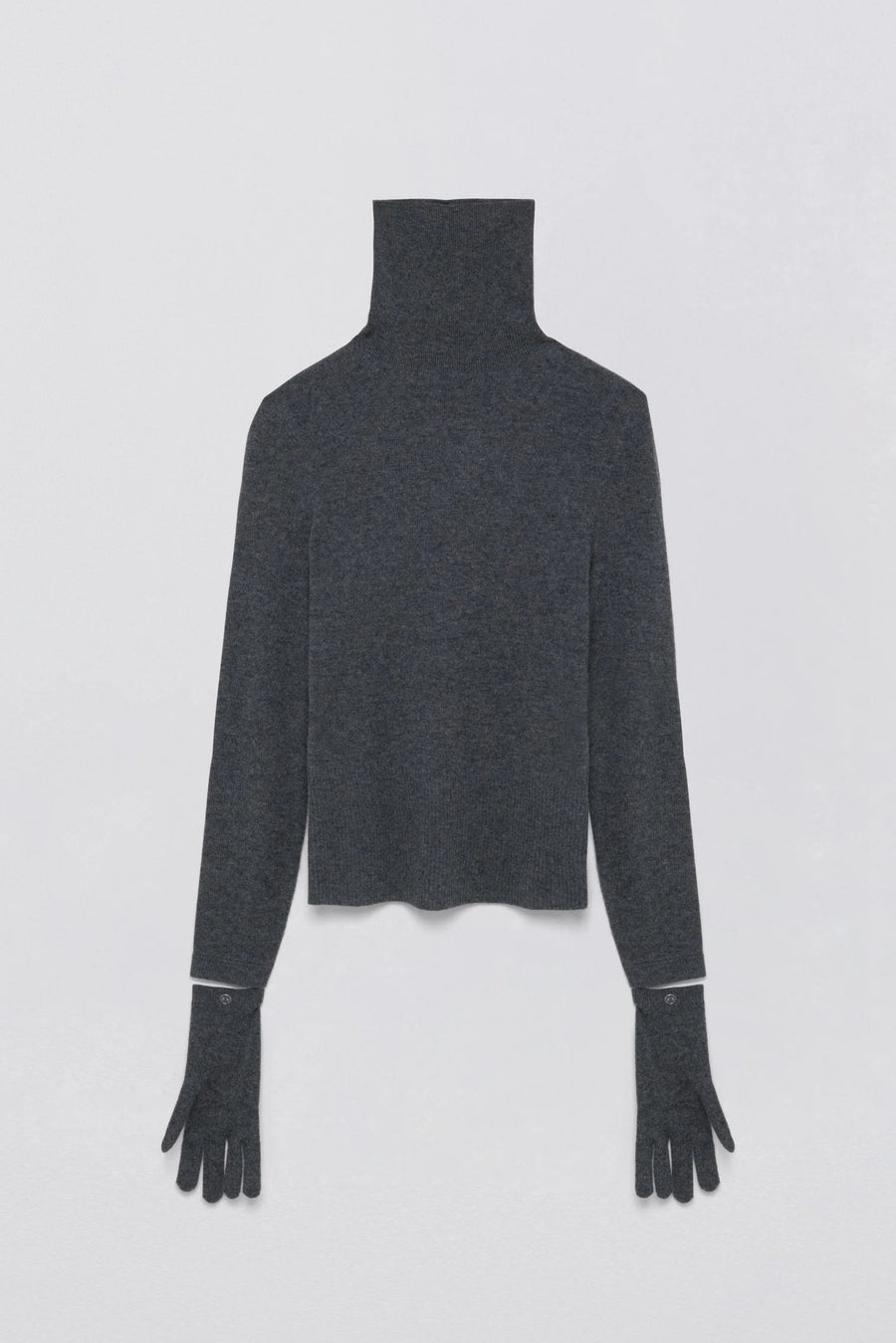 SIMKHAI Dita Cashmere Turtleneck with Gloves