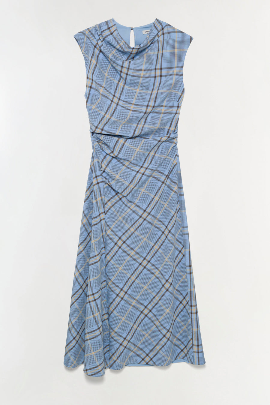 SIMKHAI Burke Draped Midi Dress