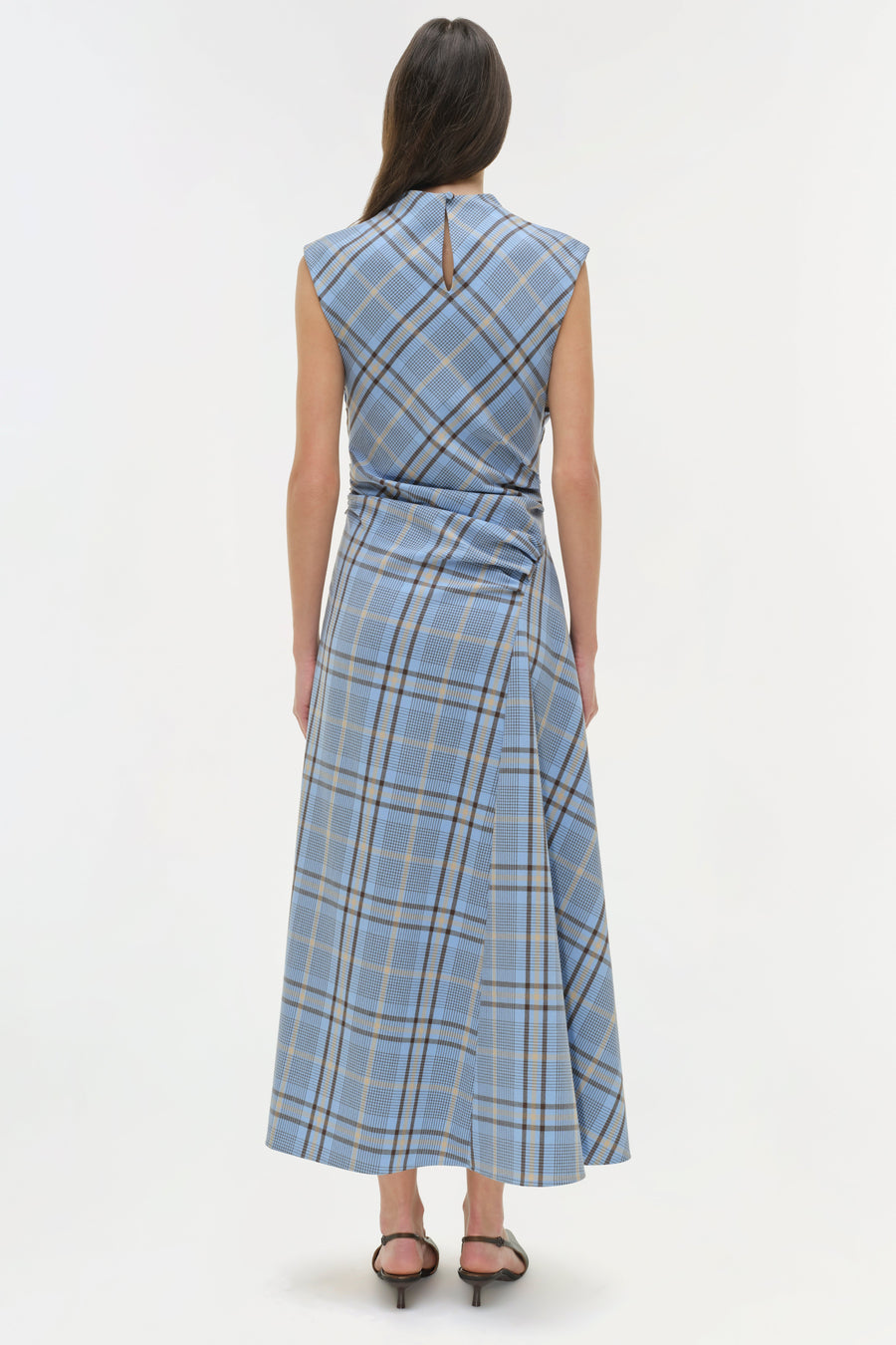 SIMKHAI Burke Draped Midi Dress