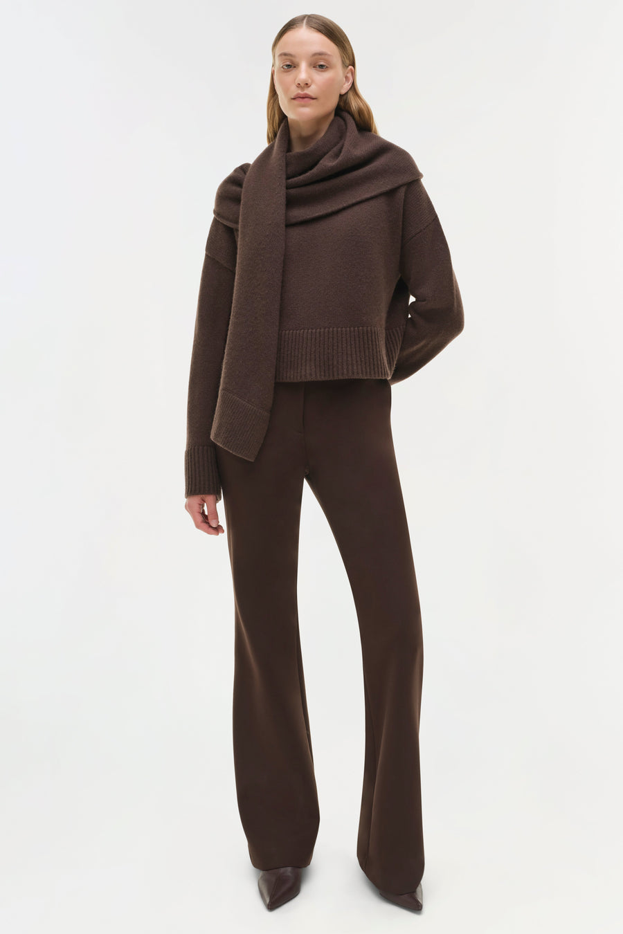 SIMKHAI Elson Scarf Sweater