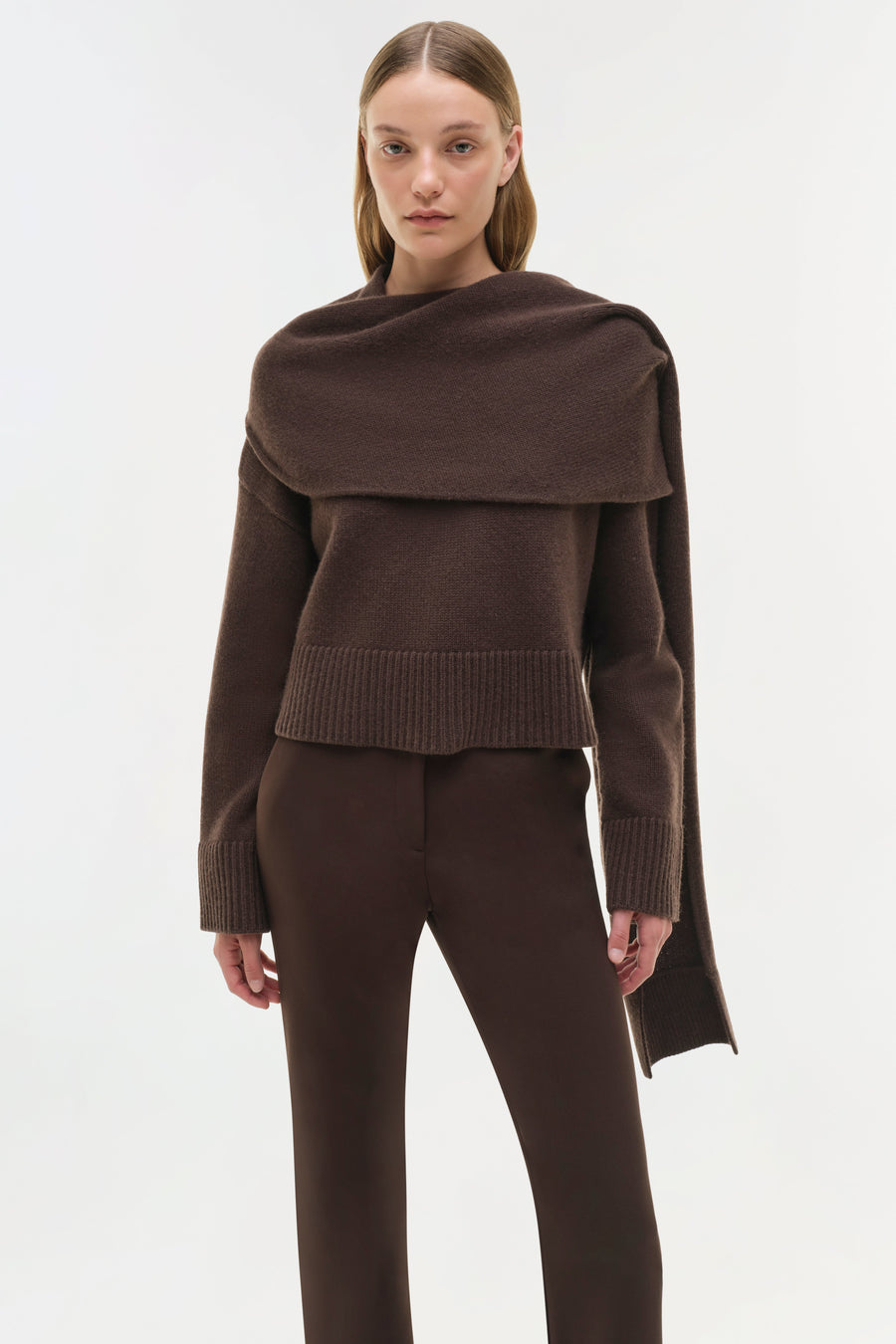 SIMKHAI Elson Scarf Sweater