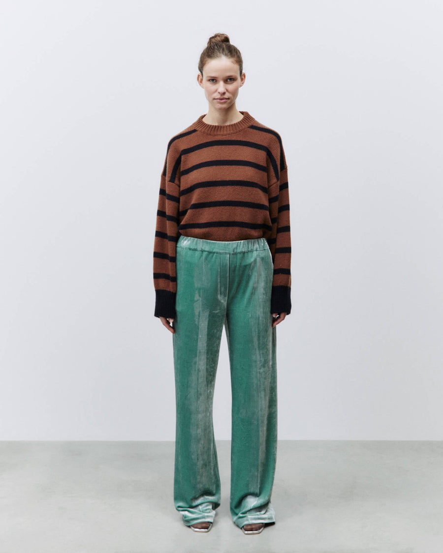 Alysi Velvet Feel Wide Trousers
