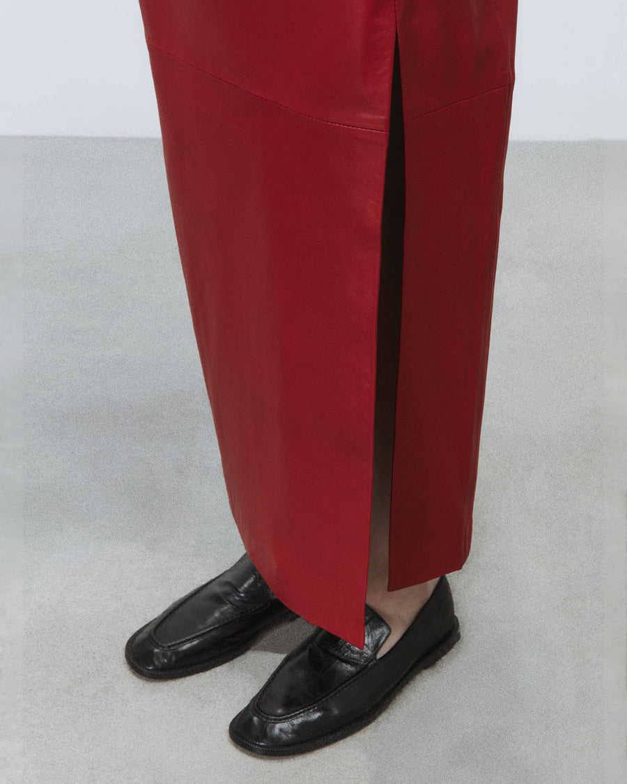 Alysi Leather Skirt