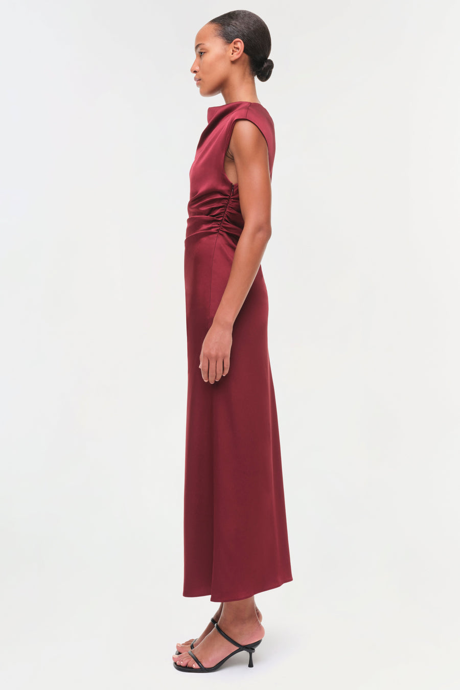 SIMKHAI Burke Draped Midi Dress