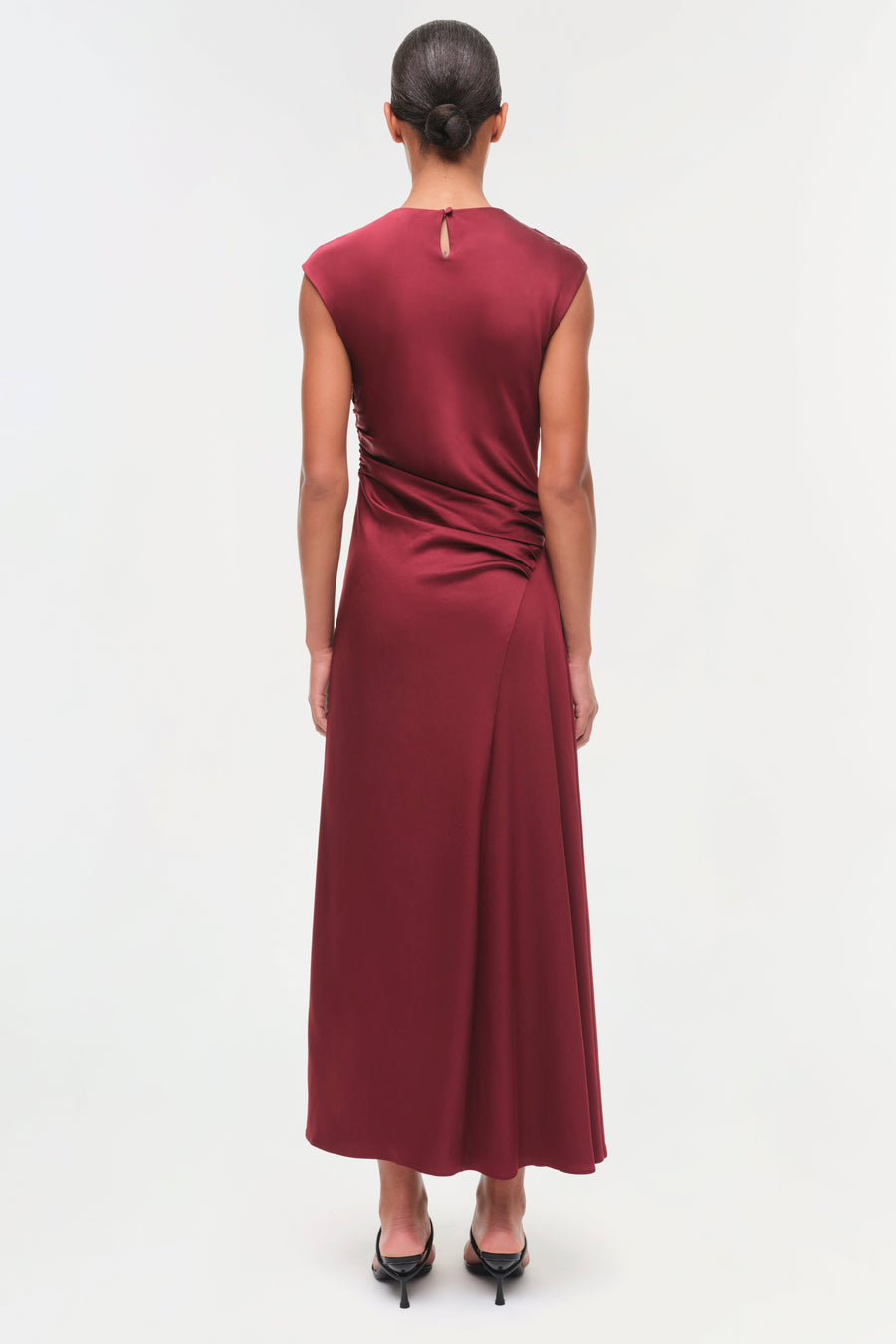 SIMKHAI Burke Draped Midi Dress