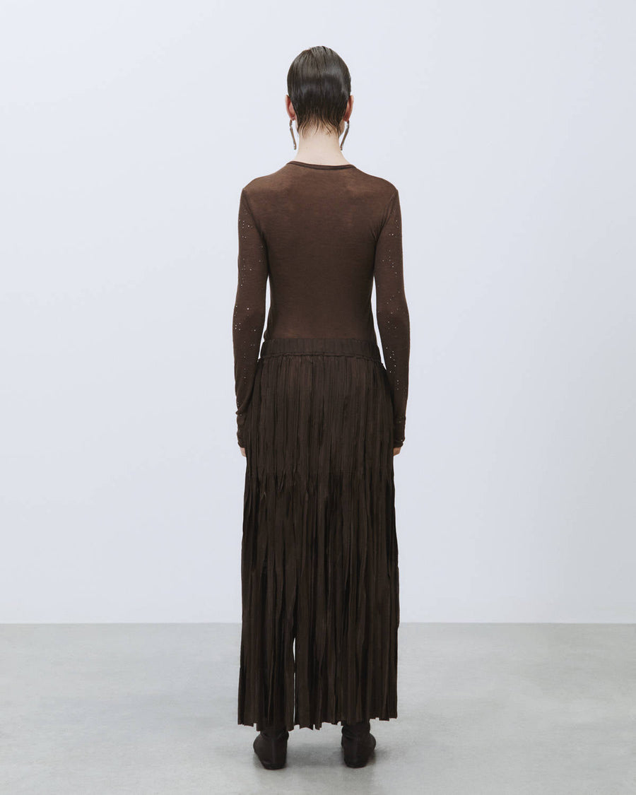 Alysi Long Fringe Skirt