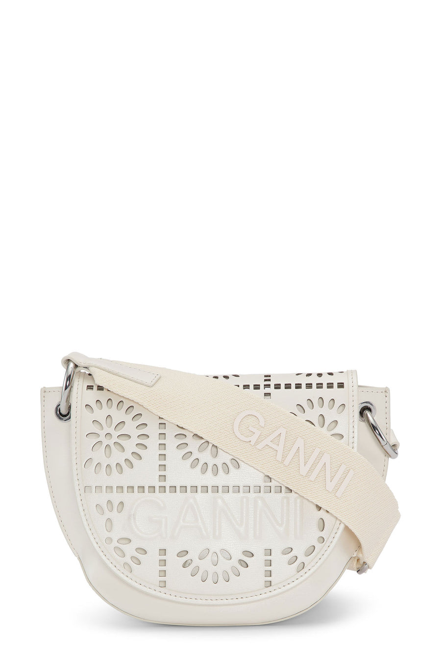Ganni Banner Saddle Perforated