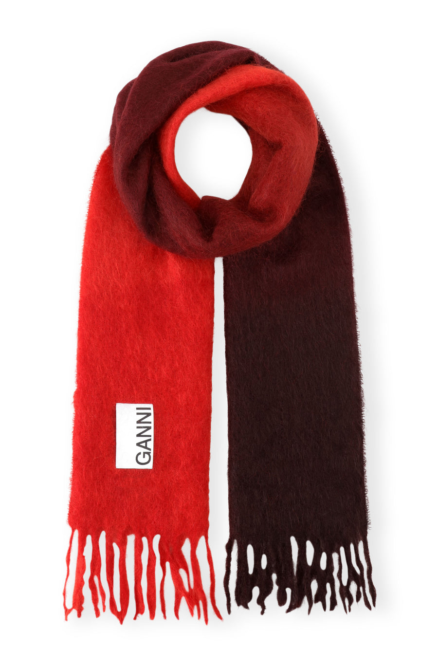 Ganni Mohair Gradient Scarf