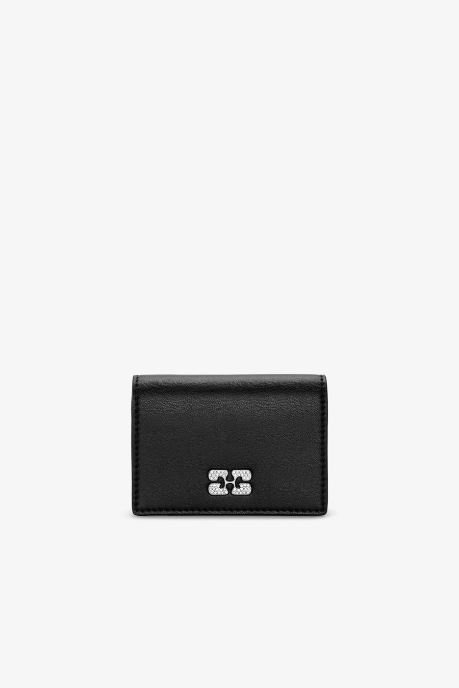Ganni Strass Bou Flap Card Holder