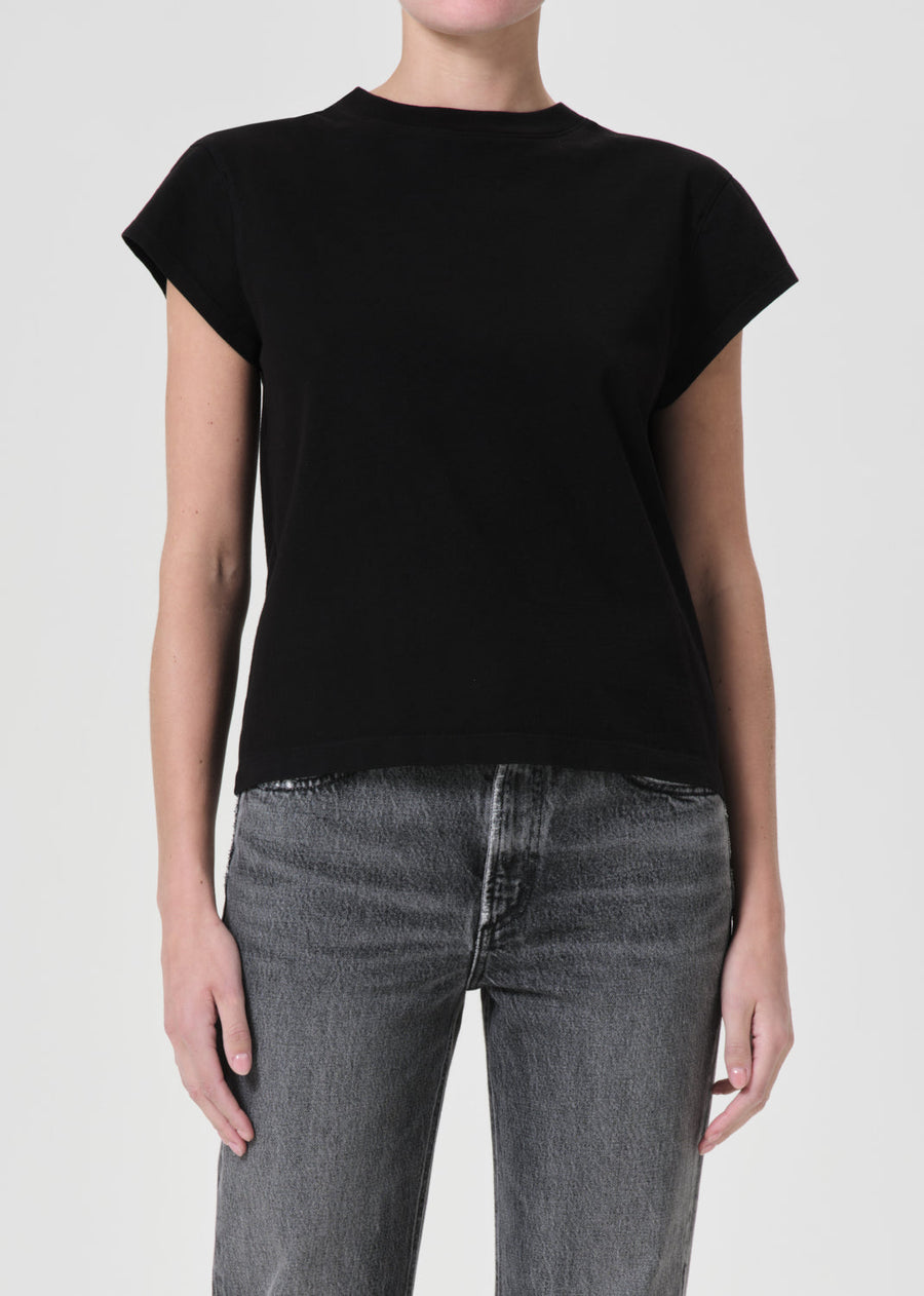 AGOLDE Bryce Cap Sleeve Tee