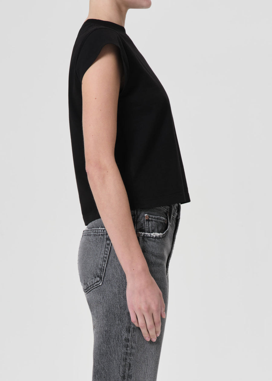 AGOLDE Bryce Cap Sleeve Tee