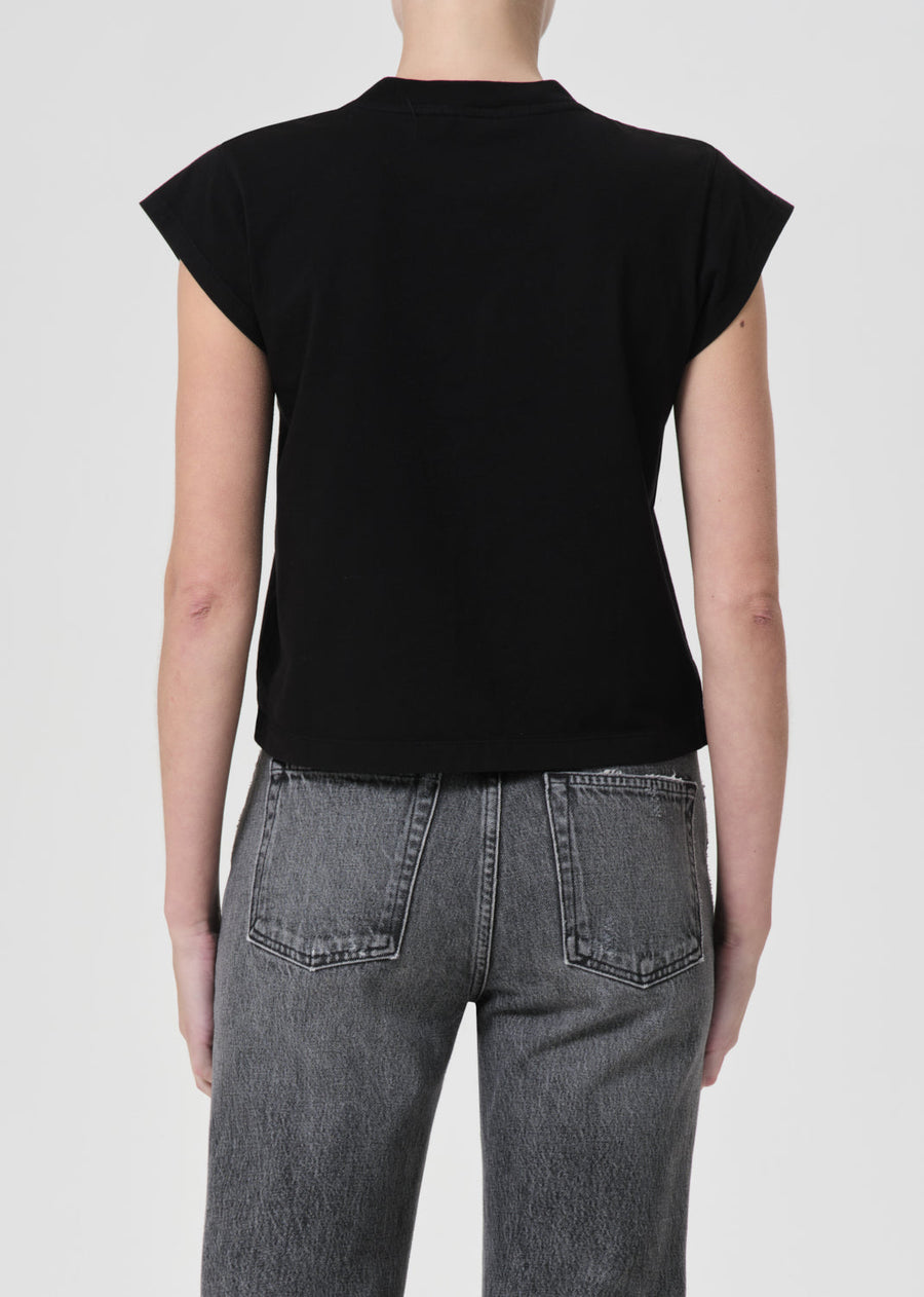 AGOLDE Bryce Cap Sleeve Tee