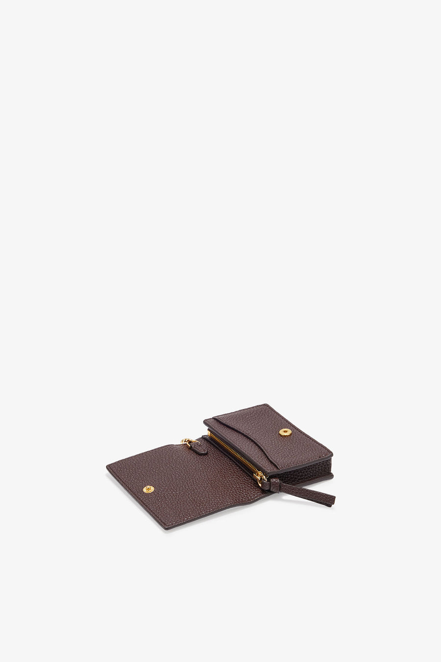 Ganni Grained Bou Flap Card Holder