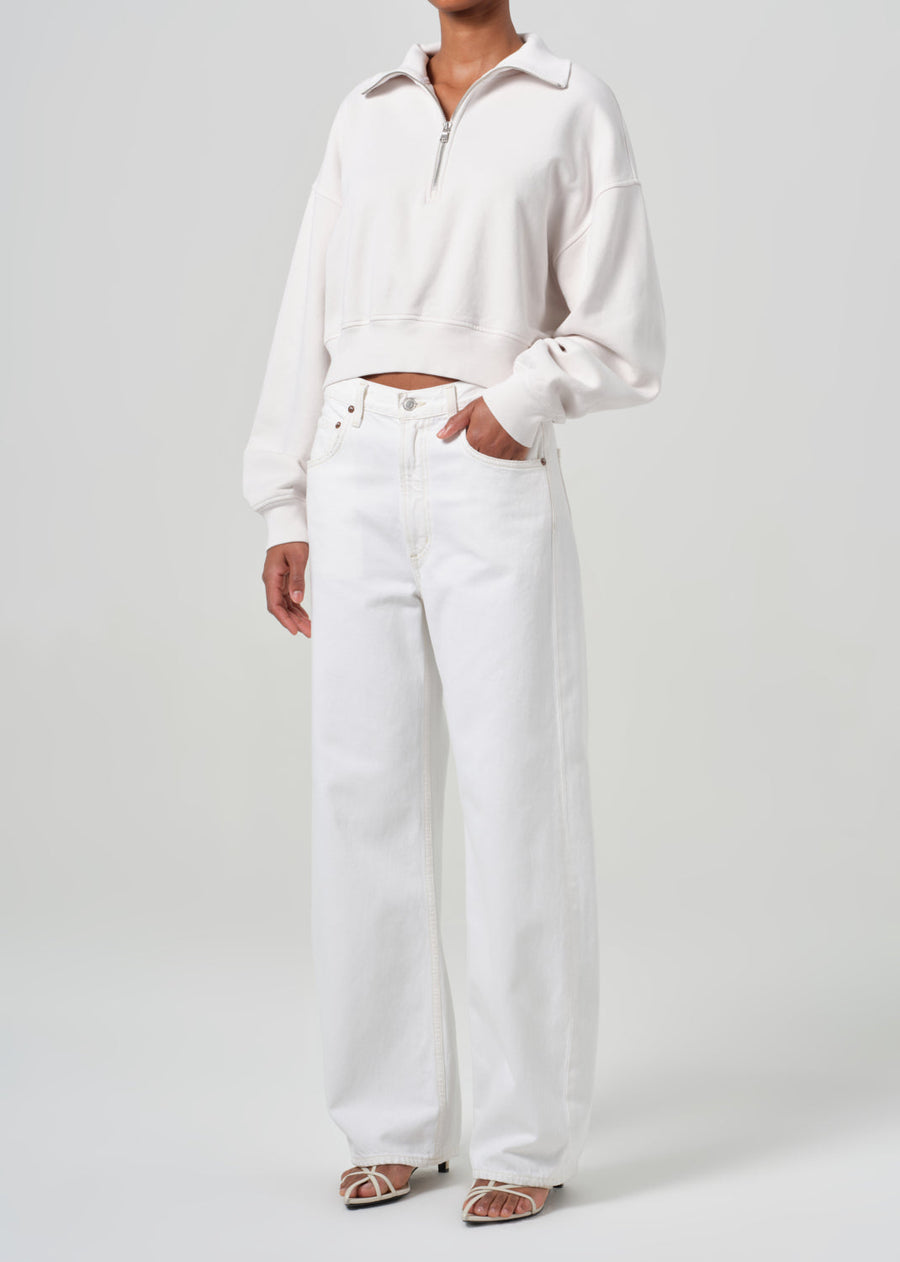 AGOLDE Bethan Quarter Zip Sweatshirt