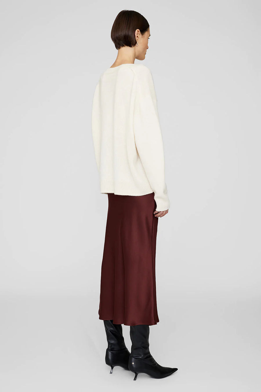 Anine Bing Bar Silk Skirt