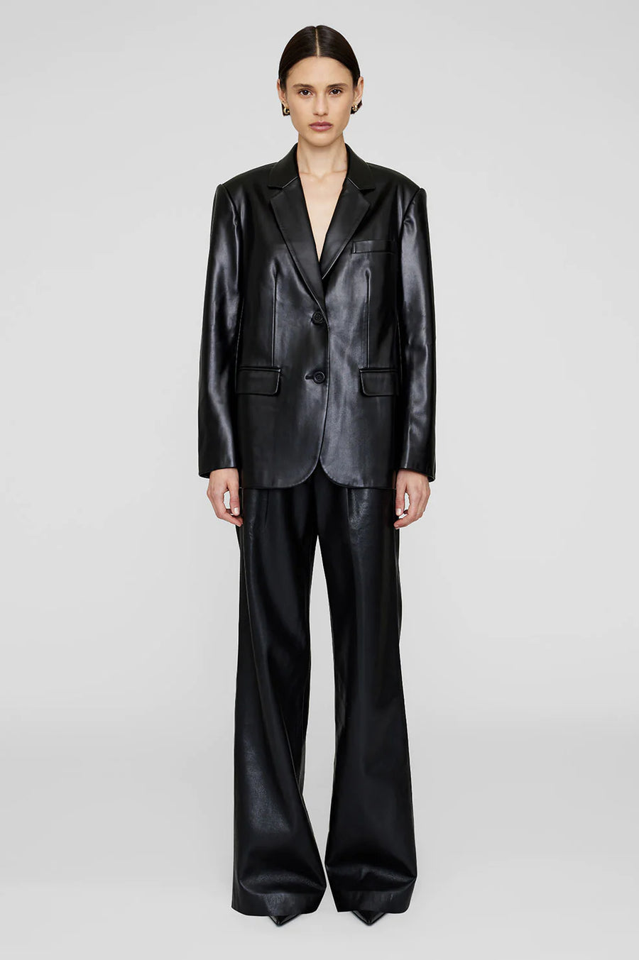 Anine Bing Classic Blazer - Recycled Leather