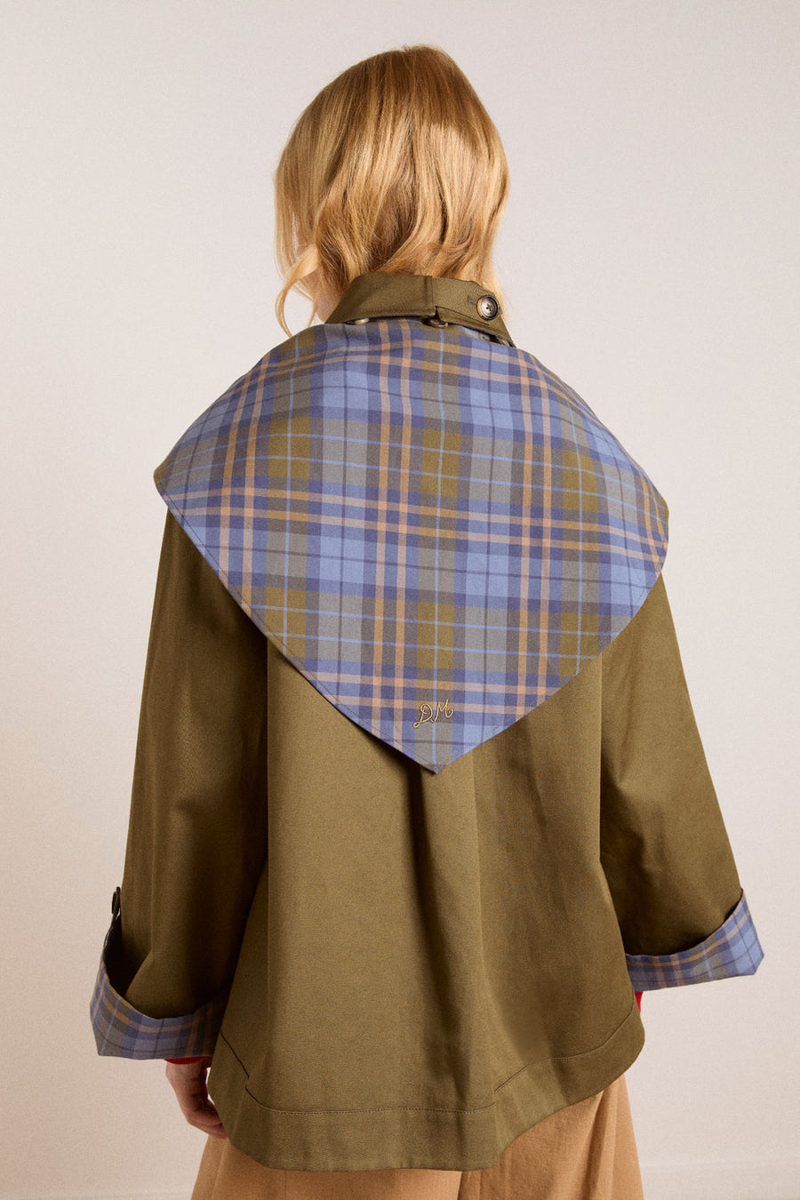 Damson Madder Jerry Crop Trench Coat