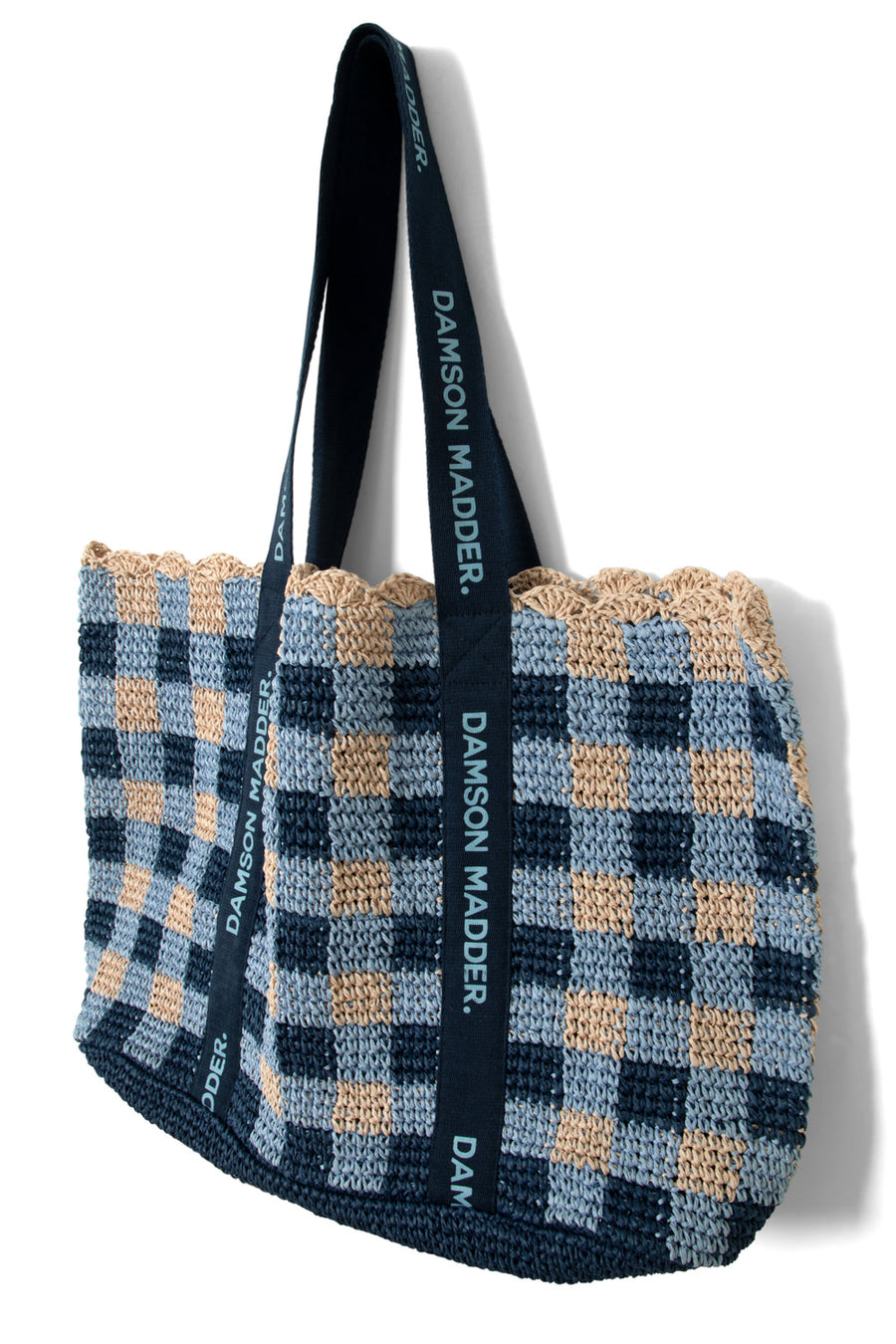 Damson Madder Raffia Tote Bag