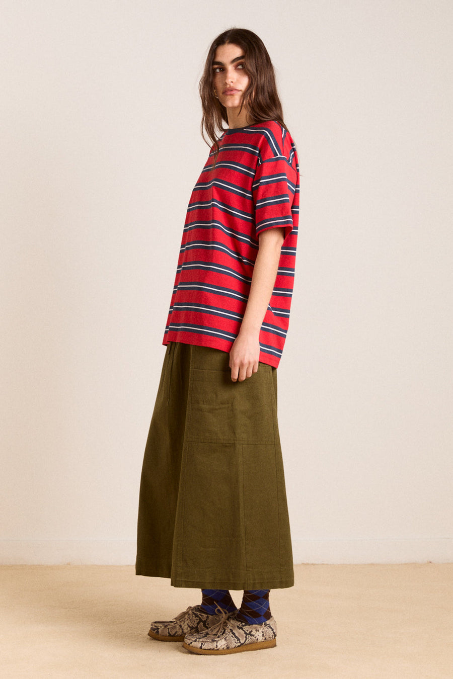 Damson Madder Ariel Shrunken Tee