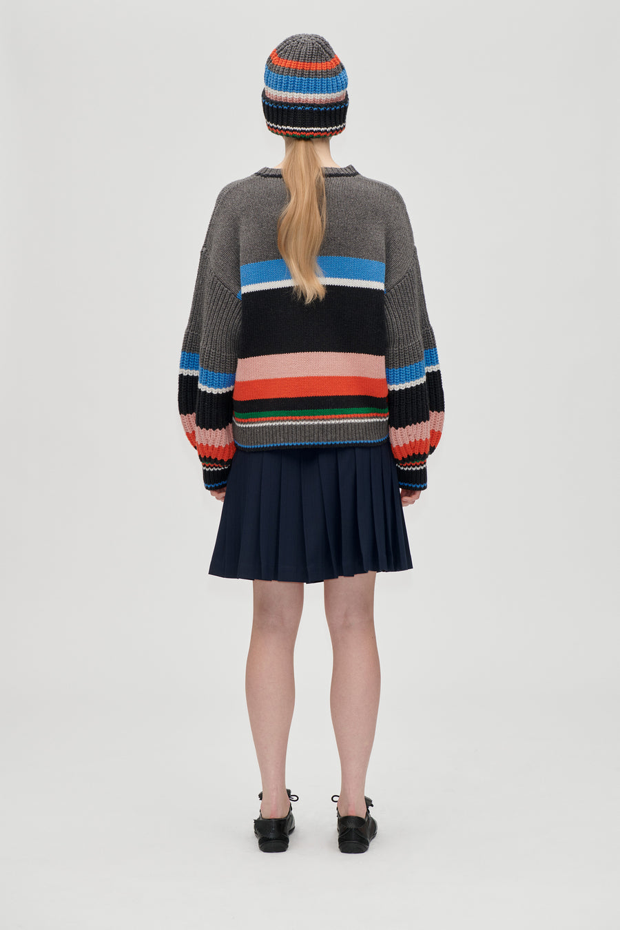 Stine Goya Belted Pleated Skirt