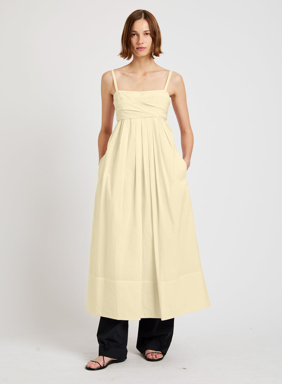 Proenza Schouler White Label Claudine Dress in Tech Poplin