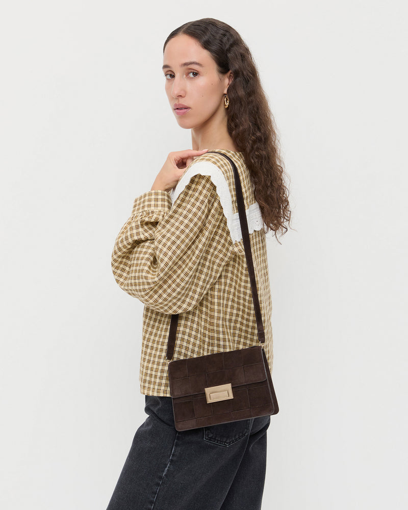 Loeffler Randall Delphine Leather Clutch