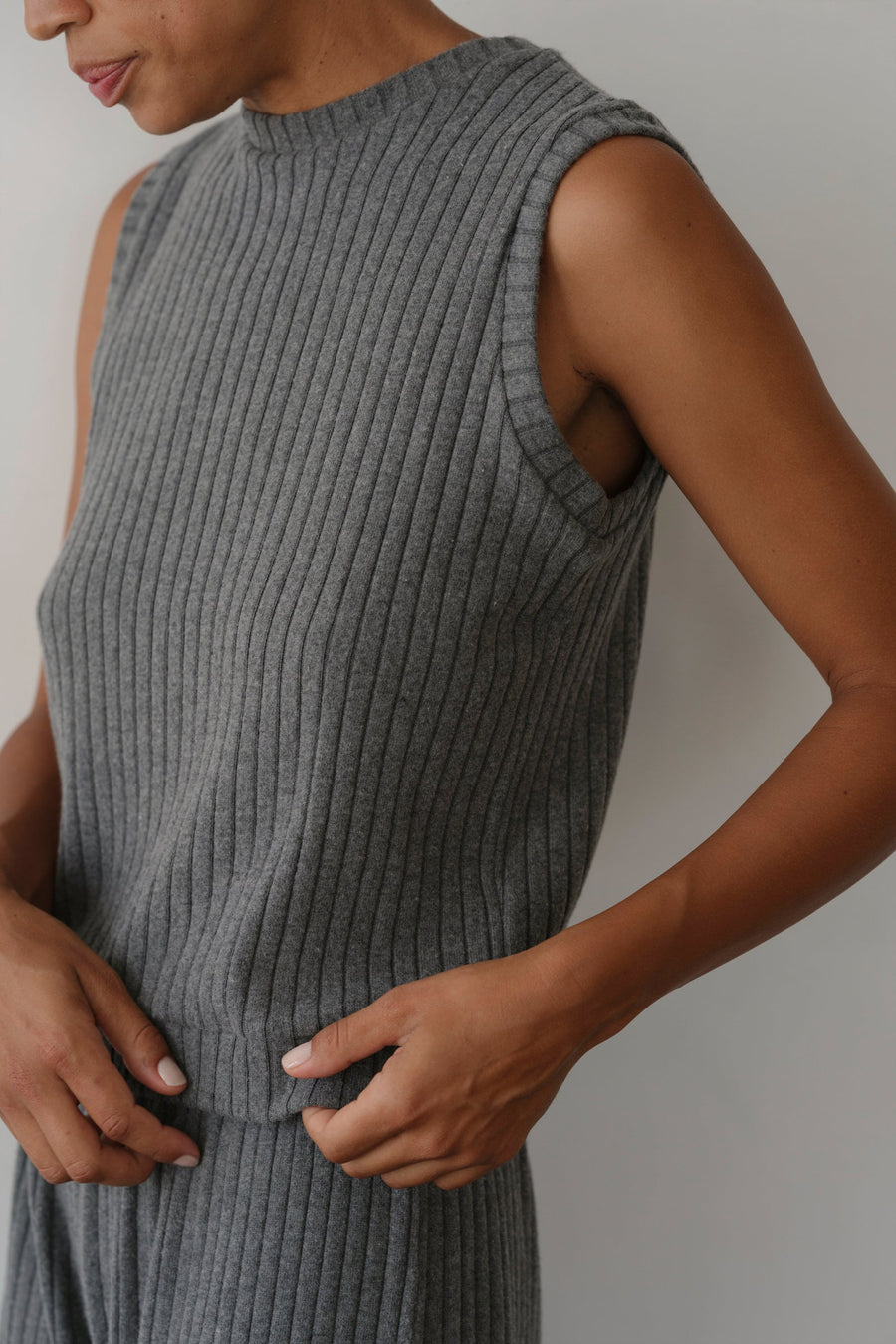 DONNI. The Sweater Rib Shell