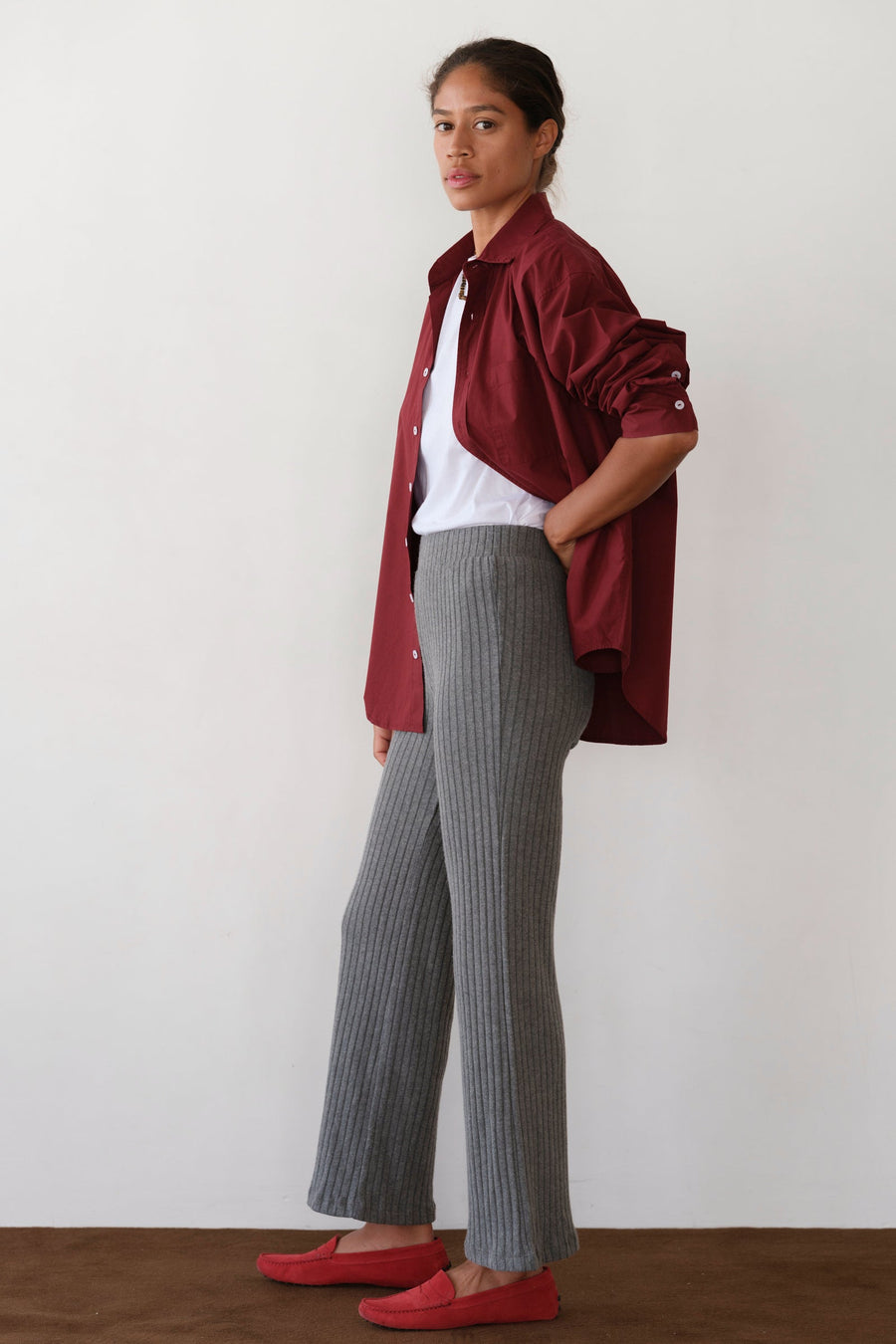 DONNI. The Sweater Rib Kick Flare