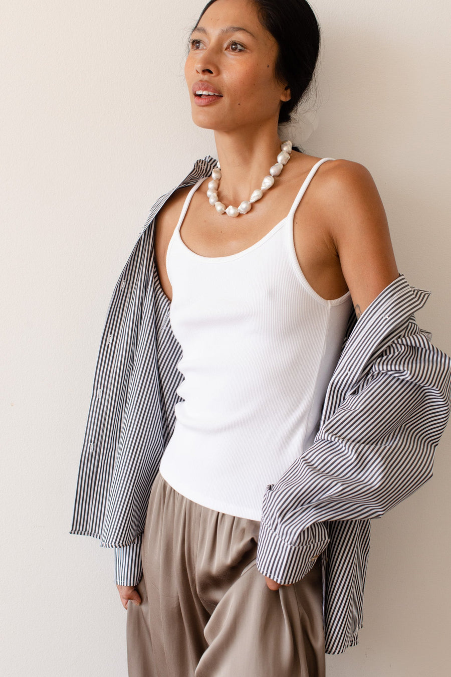 DONNI. The Rib Spaghetti Tank