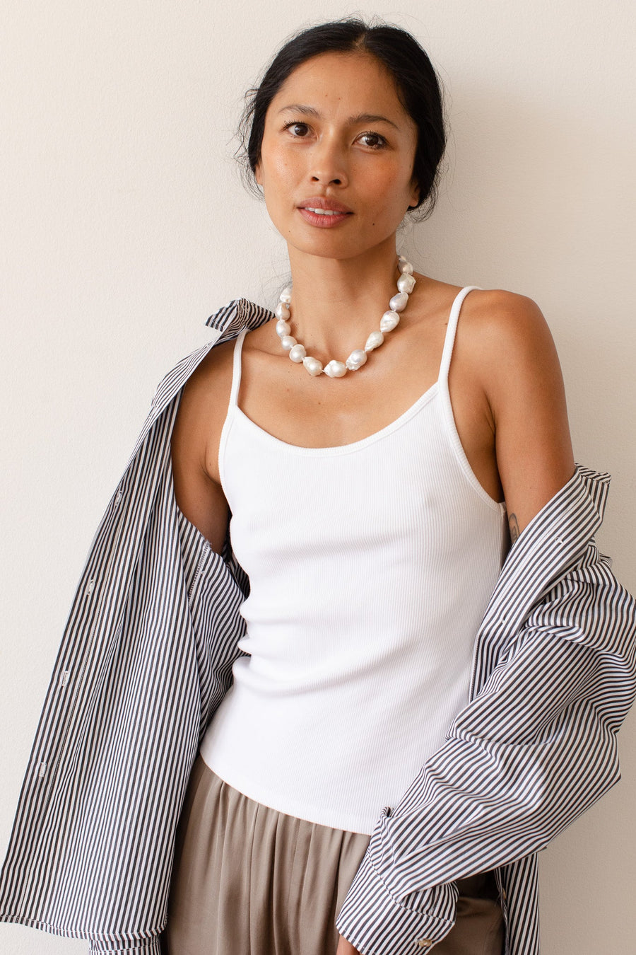 DONNI. The Rib Spaghetti Tank