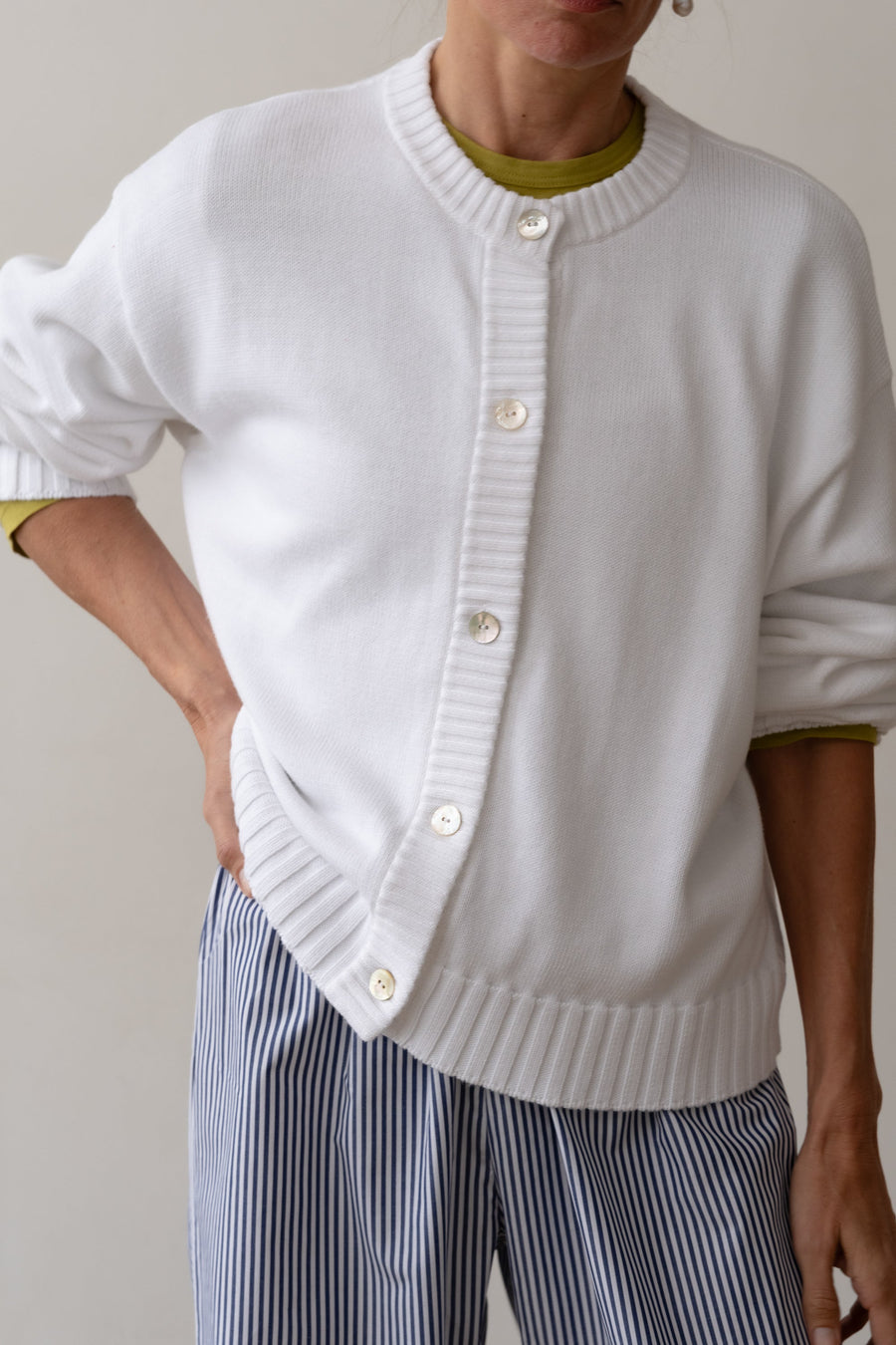 DONNI. The Cotton Knit Cardigan